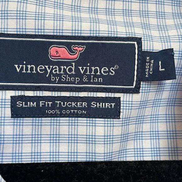 Vineyard Vines Men's Patchwork Slim Fit Tucker Button-Up Long-Sleeve Dress Shirt - Picture 3 of 11